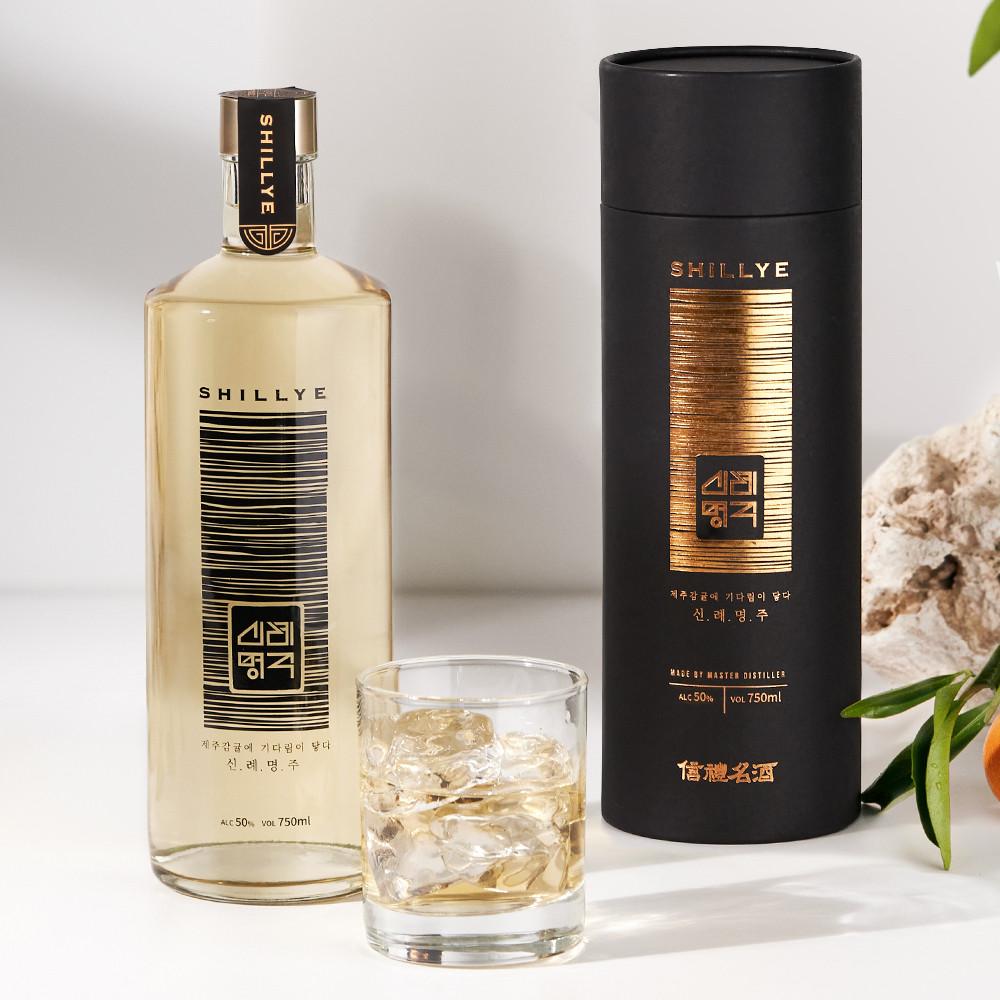 시트러스 한정판 신례명주 50도 750ml 오크통숙성제주감귤주