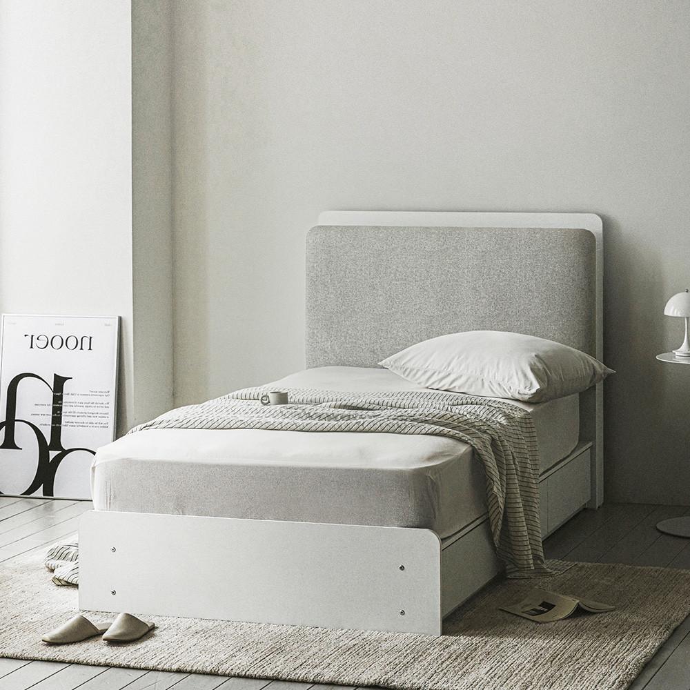 누어 포포 수납 패브릭 쿠션형 led 호텔 침대 프레임 : 슬립퍼 매트리스 토퍼