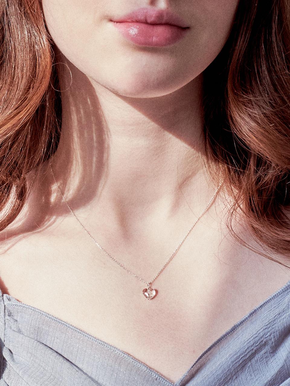 [여자아이들 미연 아이브 안유진 착용] pure heart necklace