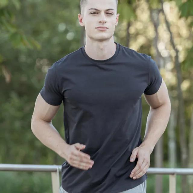 시그니처 무지 머슬핏 반팔 티셔츠