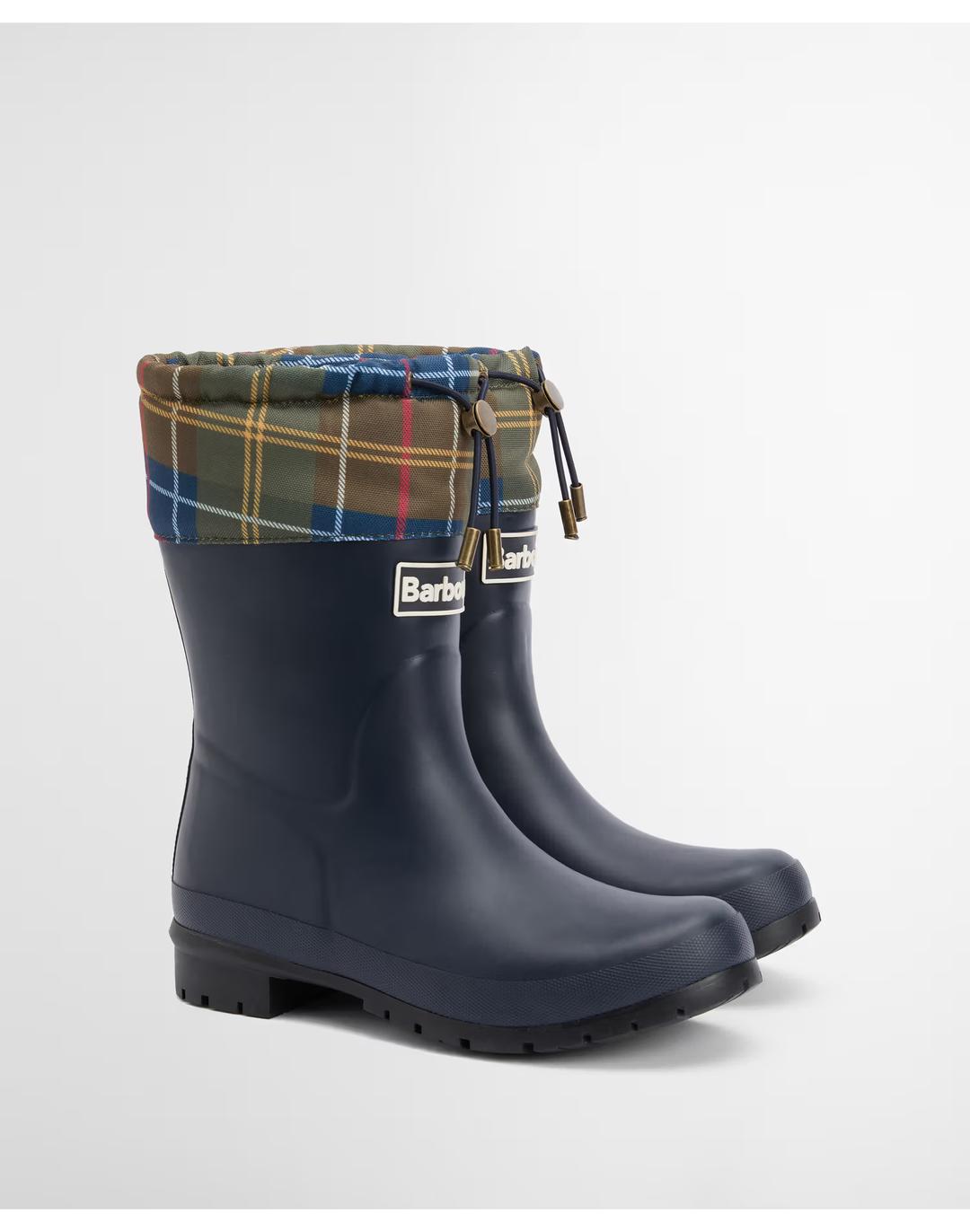 여성 네이비 Mowbray 미들 레인부츠