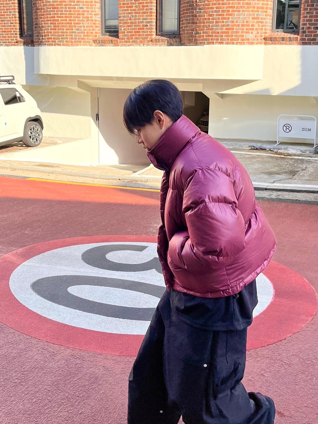 몬트 글로시 크롭 패딩 -2C