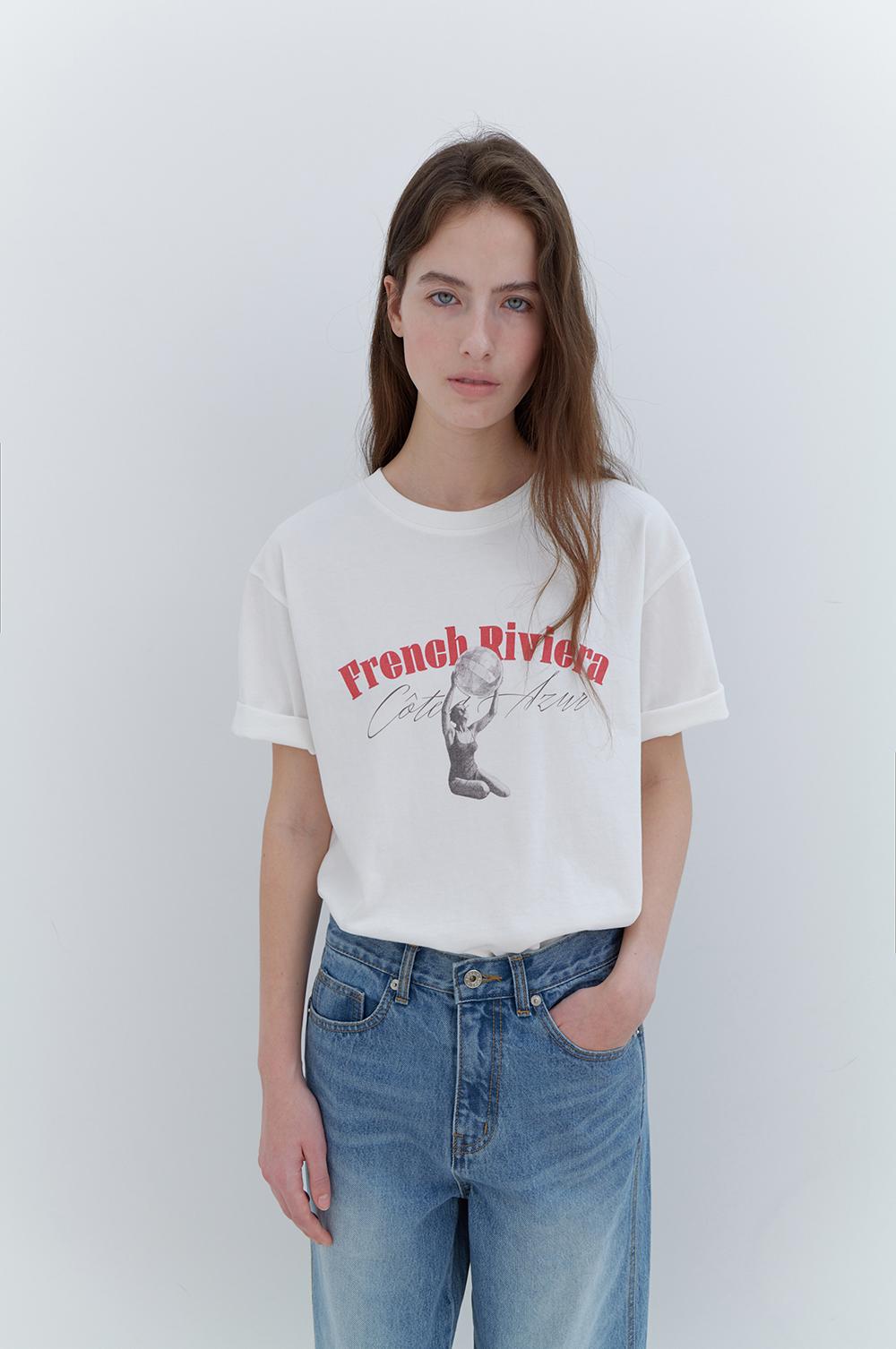 French Riviera T-Shirt in White