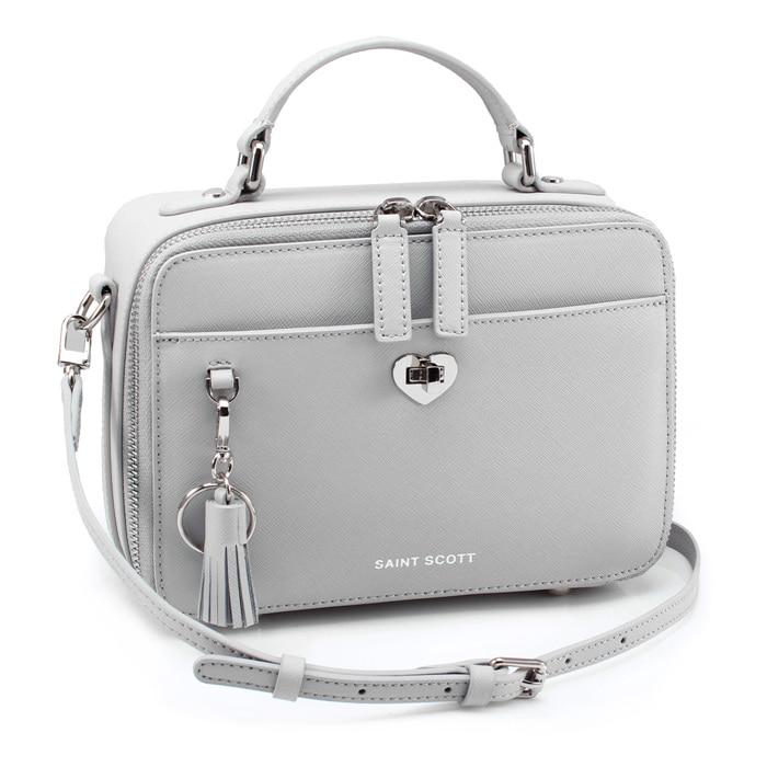 [한선화 토트백] 세인트스코트 롤리 토트 겸 숄더백 RCRG1567 크림 그레이