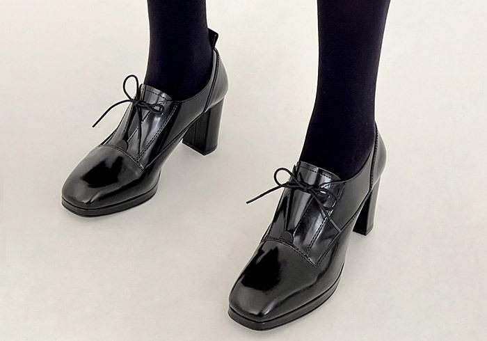 Tie Loafer Whale Black 타이 로퍼 웨일 블랙