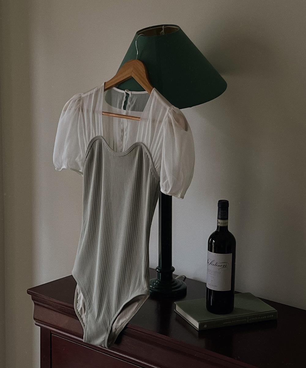 누아 퍼프 레오타드