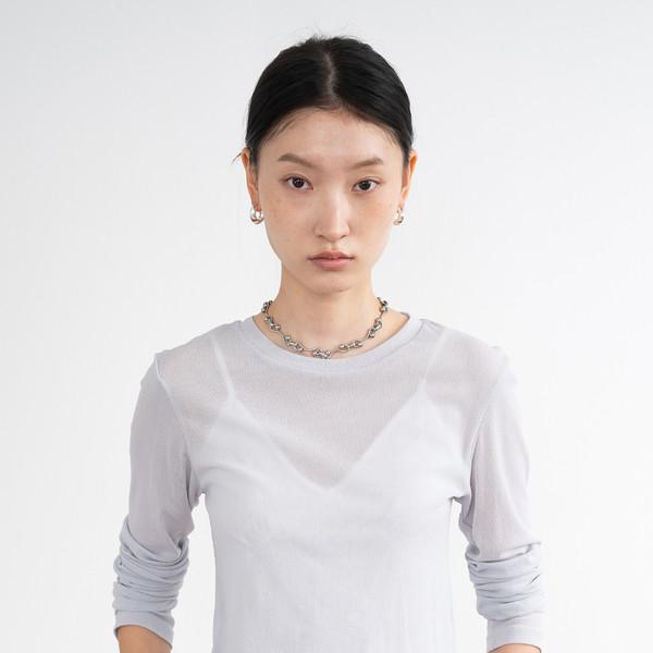 Layered Mesh Top (Gray)