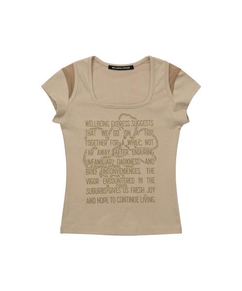 Mesh Point Half Sleeve Dove Beige