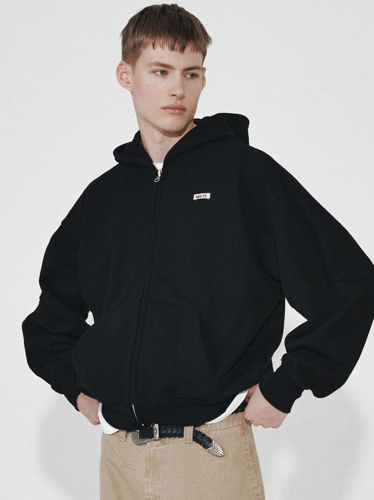 HET SIGNATURE HOODIE ZIP-UP (BLACK)