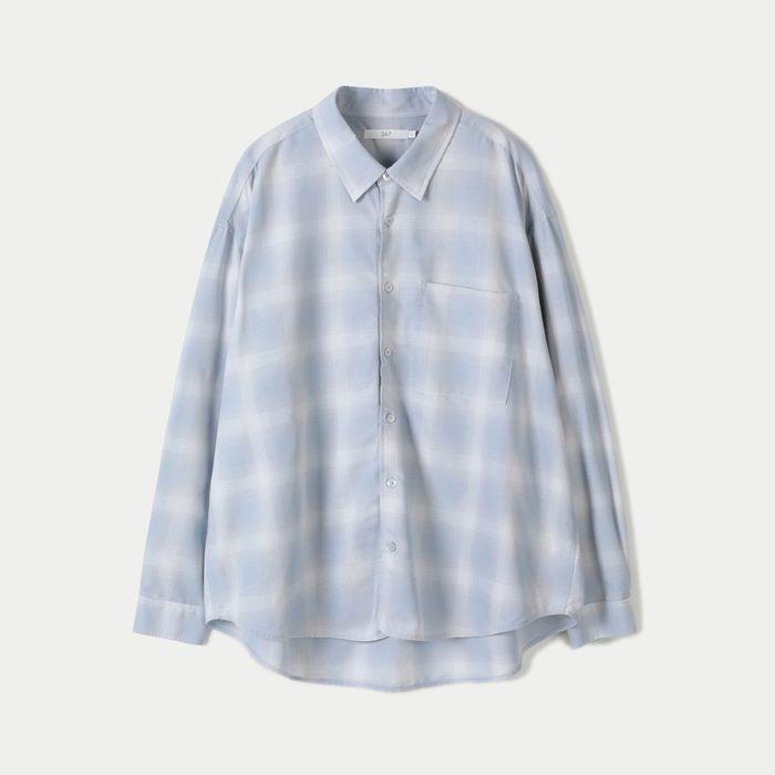 OMBRE CHECK SHIRTS BLUE (247)