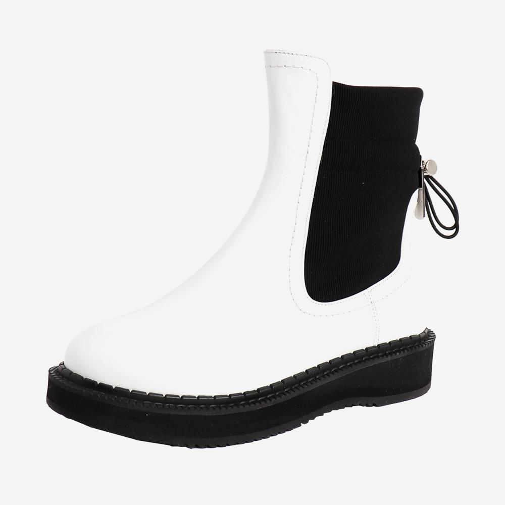 [머씨크라운] 사바나 첼시부츠 화이트/블랙