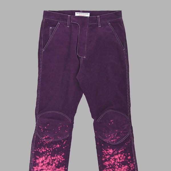 BLEACHED BIKER PANTS (PURPLE)