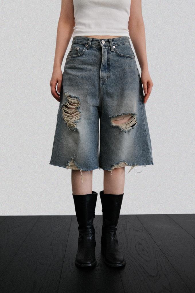어텀 [made]데미지버뮤다데님