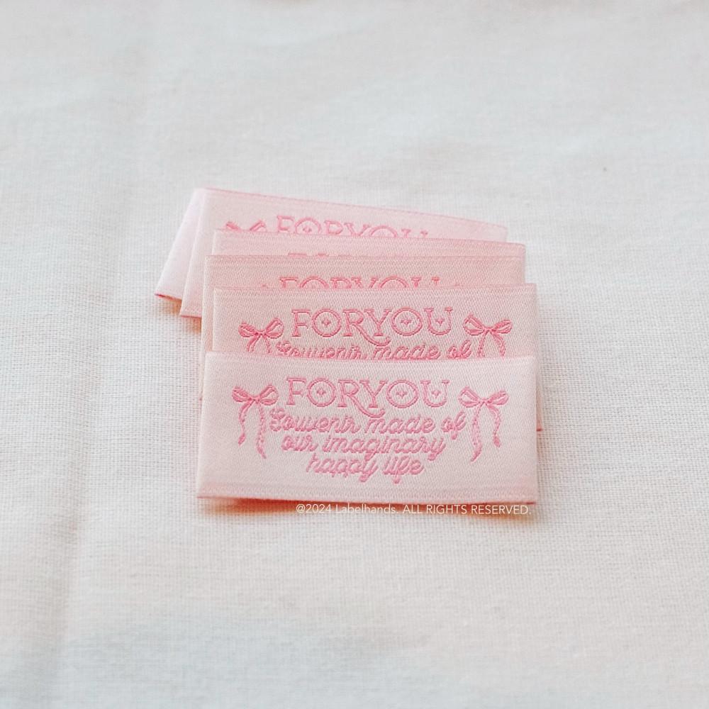 반짝이는 당신을 위한 직조라벨 For you woven label 핸드메이드라벨