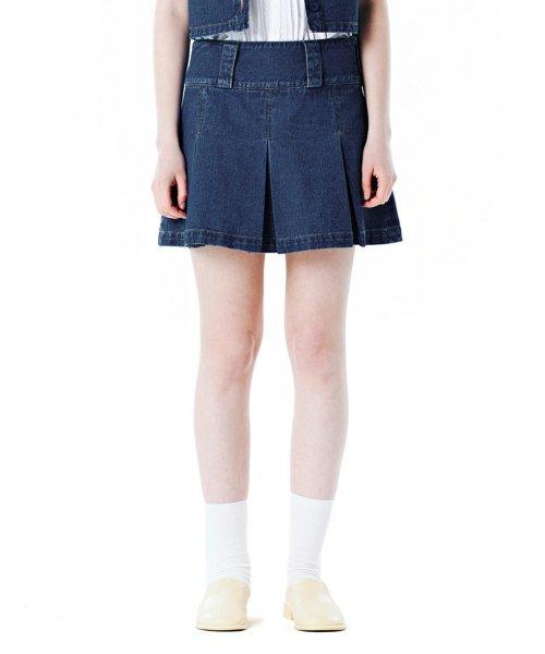 PLEATS SKIRTS BLUE(CY2CSFD121A)