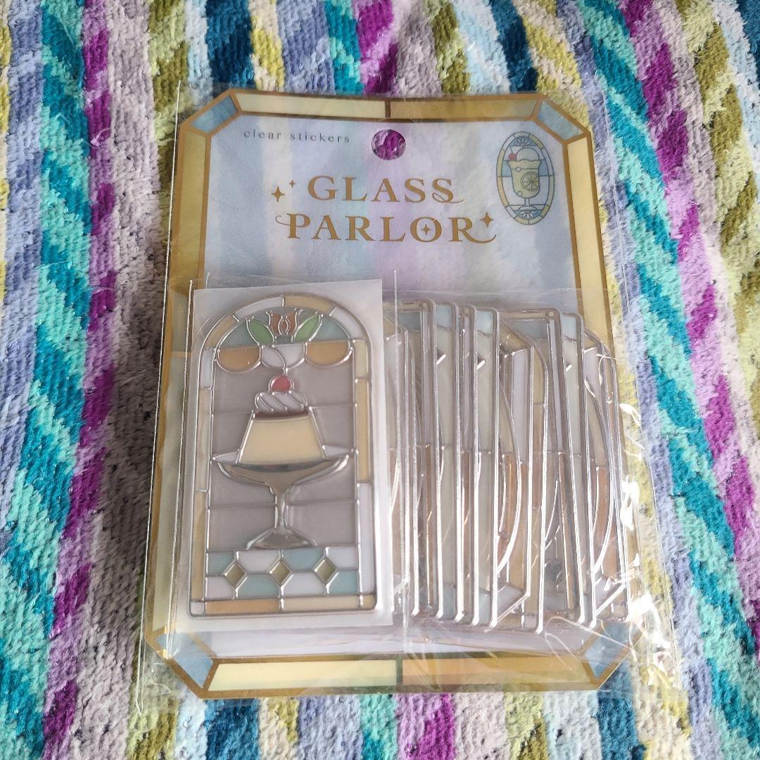 プリンGLASS PARLOR ステンドグラス風シールセット