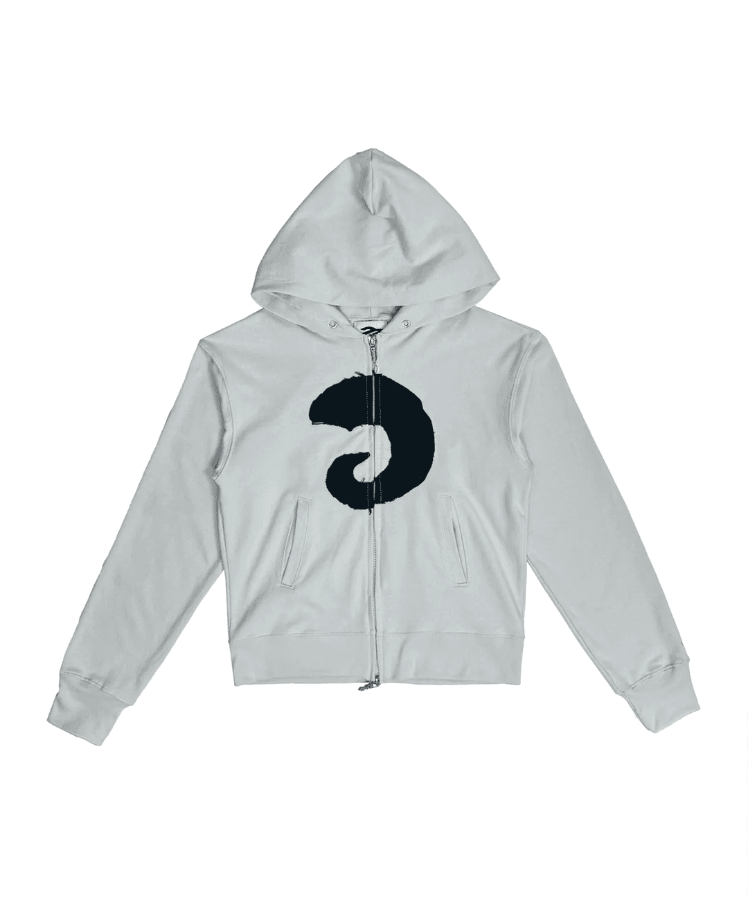 혼 아플리케 후드집업 스카이블루