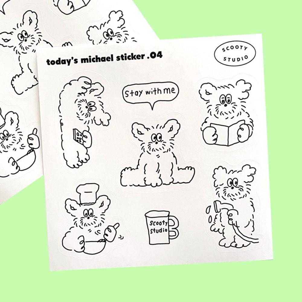 투데이즈 마이클 스티커 04