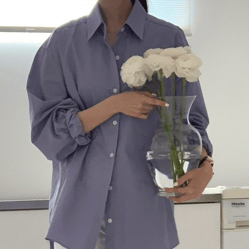 보보앤코 신상 봄신상 워싱 코튼 박시핏 소매 셔링 고퀄 (4color)