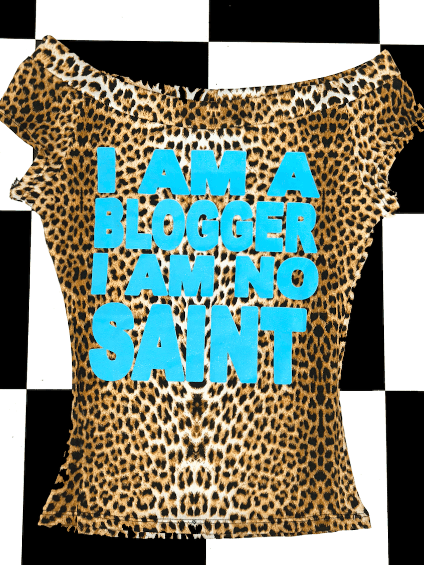 BLOGGER LEOPARD BOATNECK TOP