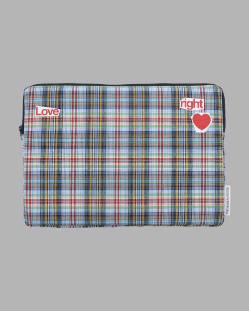 LOVE CHECK LAPTOP SLEEVE