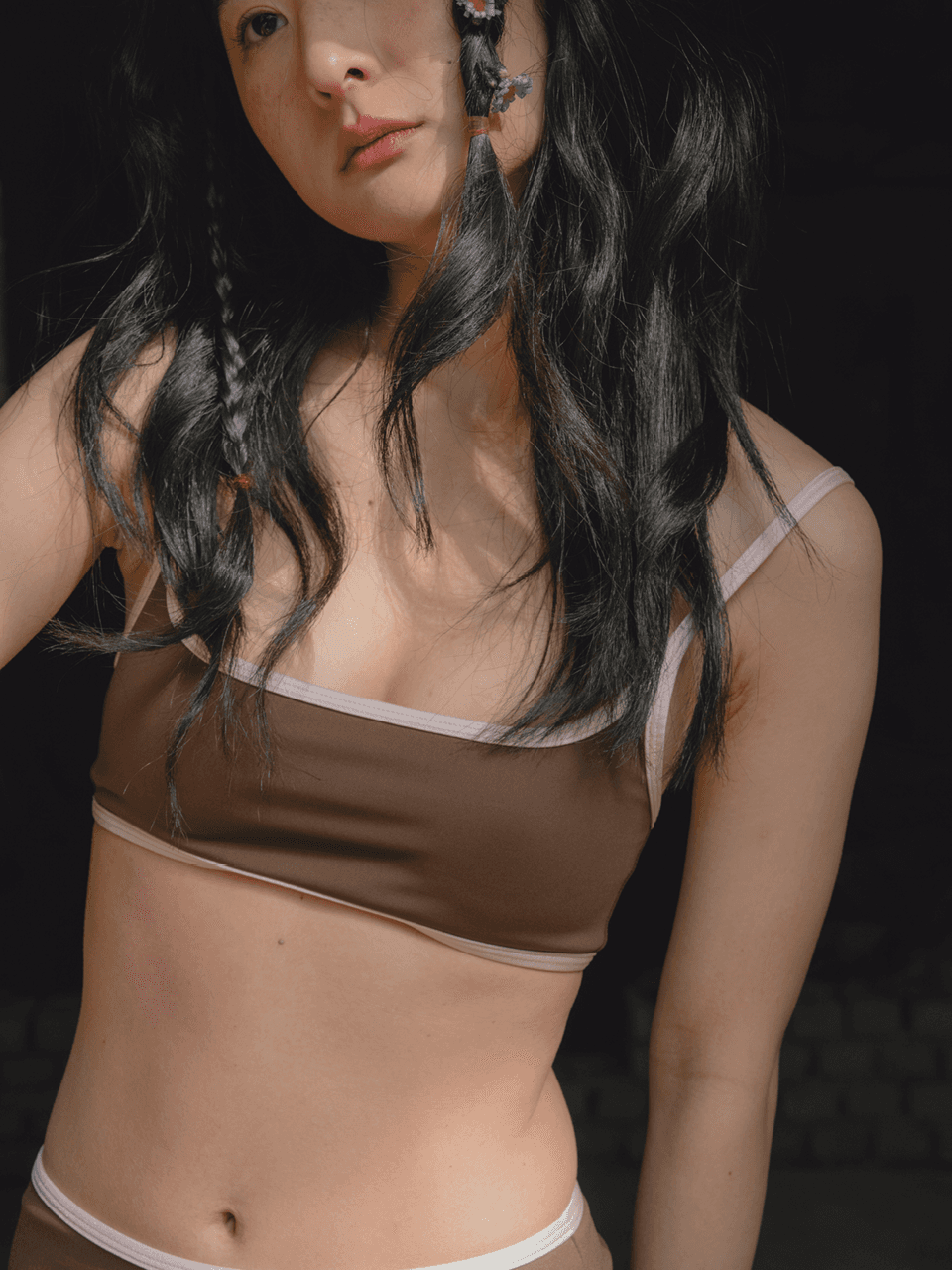 Swim bikini in Brown (Biodegradable fiber) - 6/14 예약배송