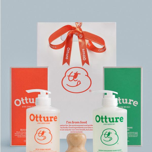 2+1 오뛰르 주방세제 + 핸드워시 + 우드키친솔 (쇼핑백 별도구매)