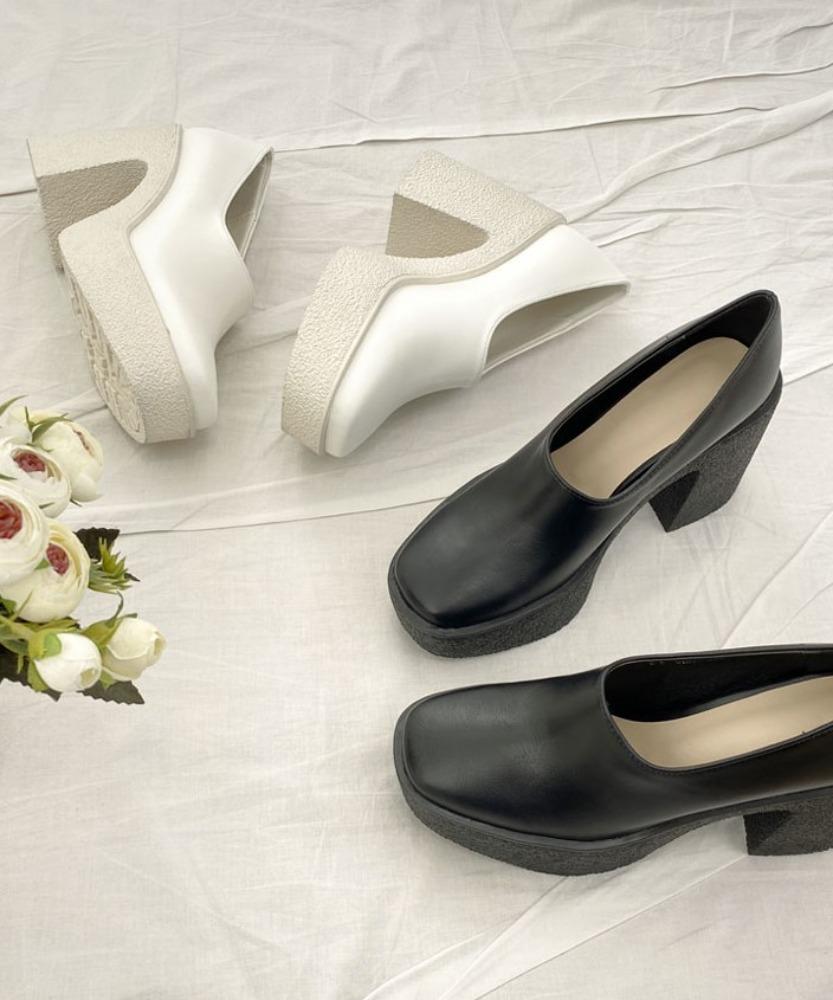 카미아 가보시 펌프스 웨딩구두 통굽킬힐 10cm