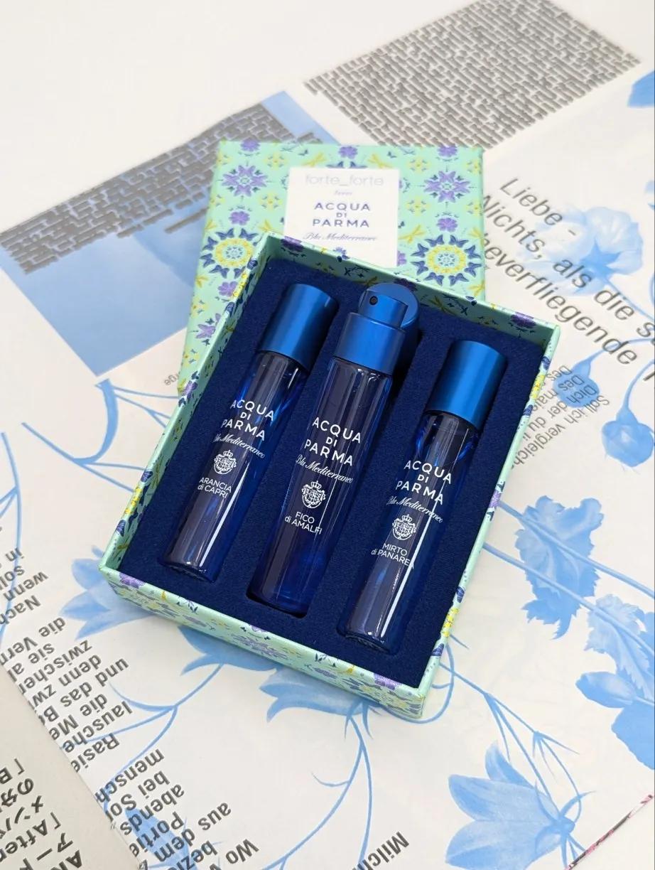 [여름 향수 추천] 아쿠아 디 파르마 블루 메디테라네오 디스커버리 세트 EDT 12ml x 3 미르토 피코 아란치아