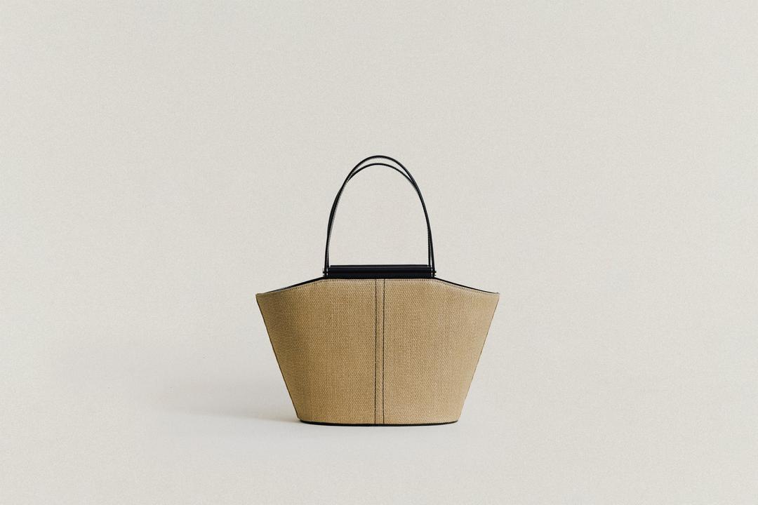 SAC ÉTIRÉ RATTAN SMALL IVORY