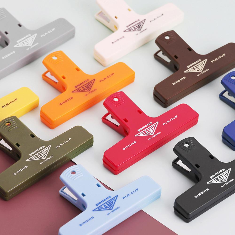 펜코 클립 플라스틱 빈티지 사무용 서류 집게 더블