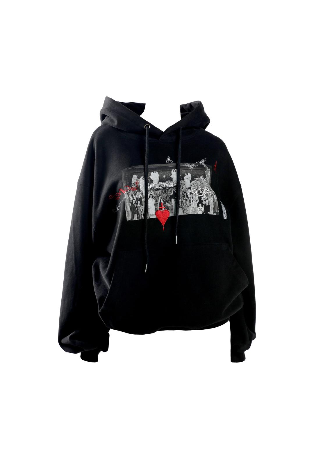 [pre-order 10월6일 순차 출고] Theater club hoodie ver.2 (black)