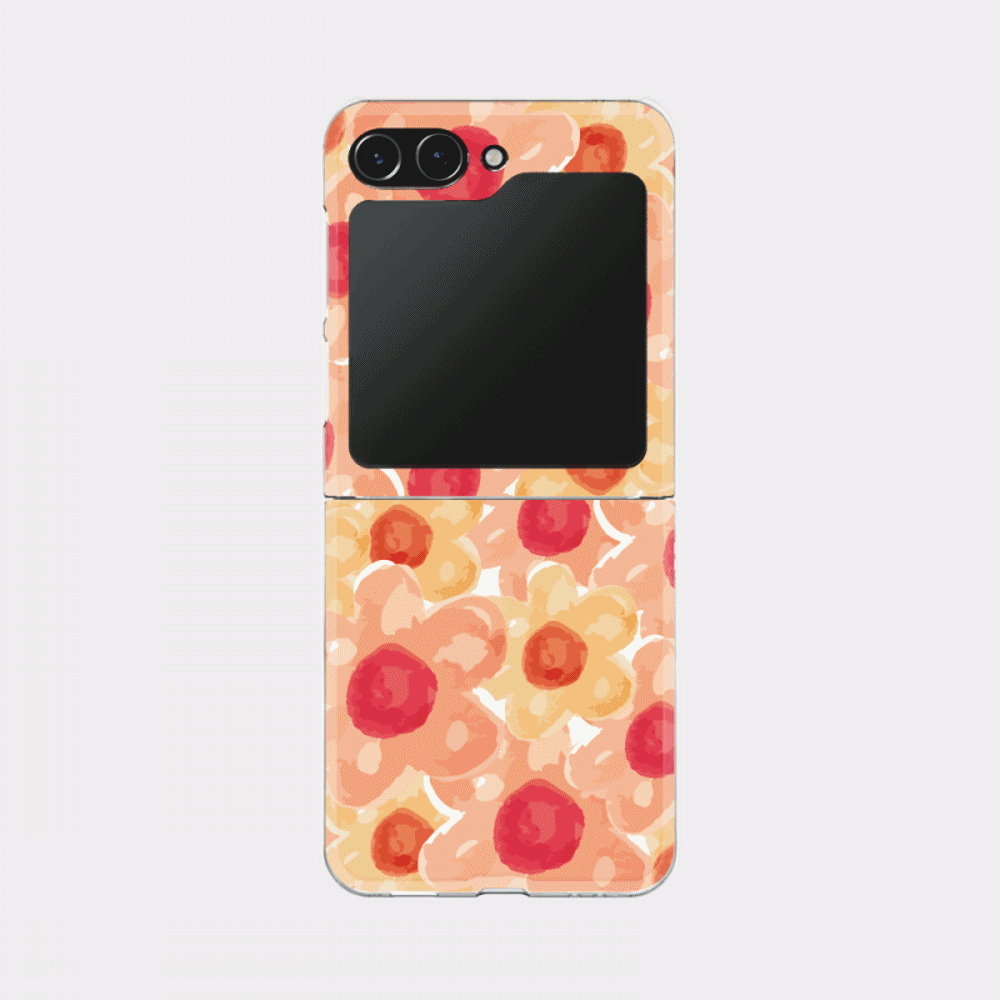 flower watercolor 디자인 [제트플립 클리어하드 폰케이스]