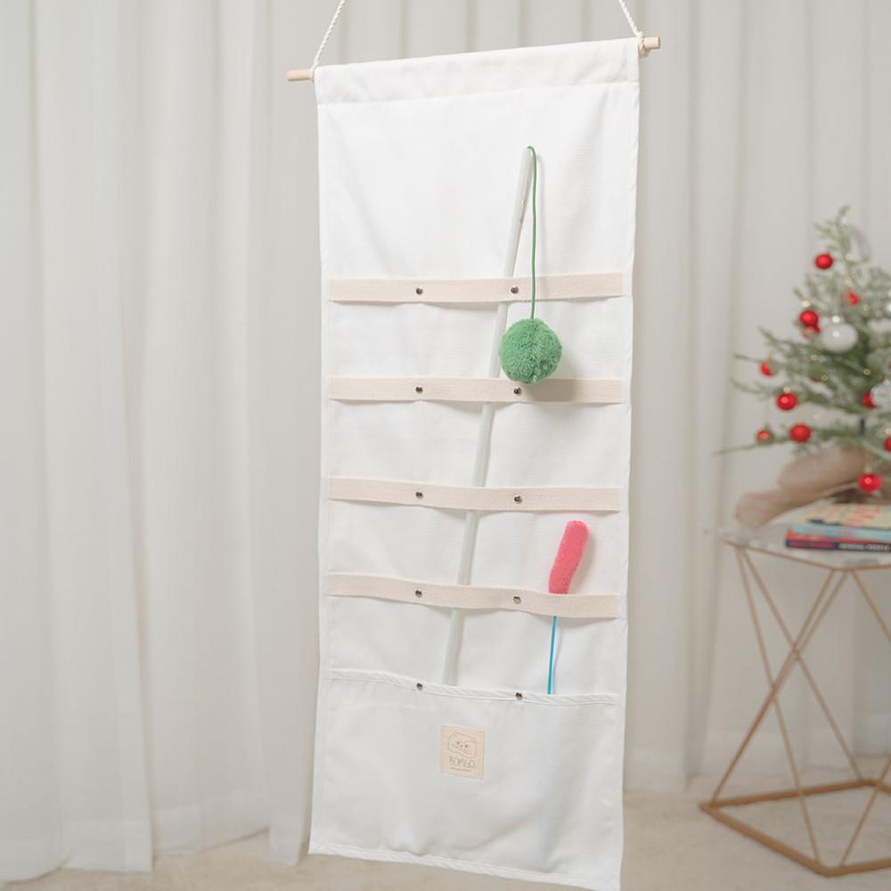 패브릭 고양이 낚시대 보관 정리 거치 꽂이 보관함 정리함 거치대