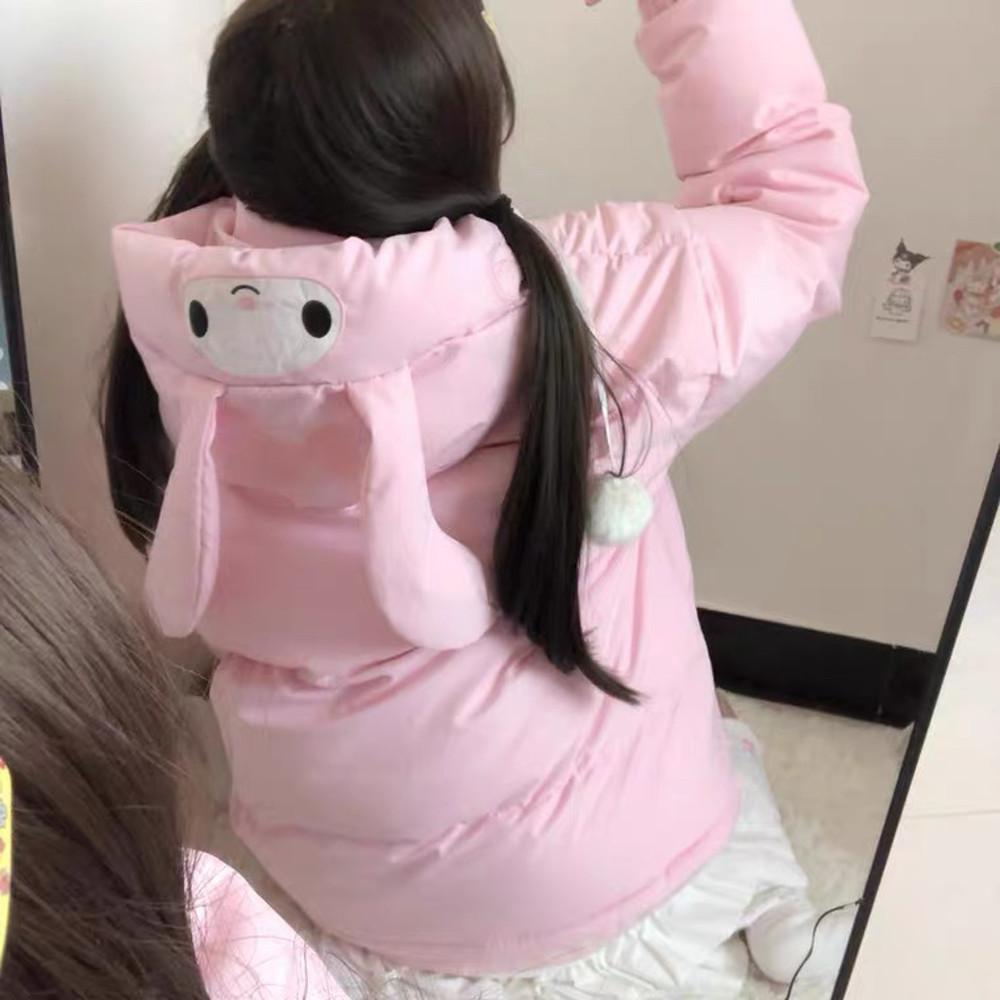 마이멜로디 쿠로미 초 카와이 숏 패딩