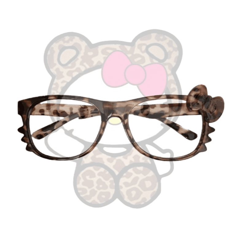 Kitty leopard glasses
