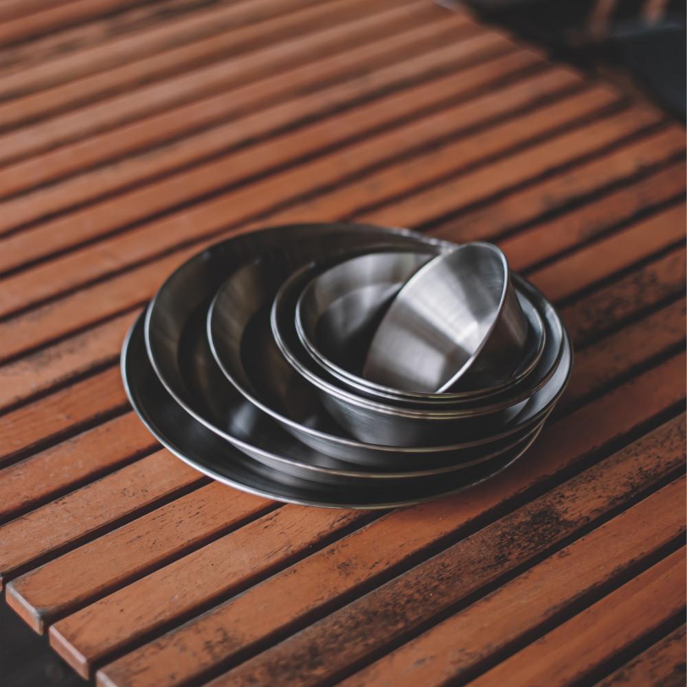 키녹스 캠핑 그릇 스텐 STS304J1 8P 2인용 식기세트