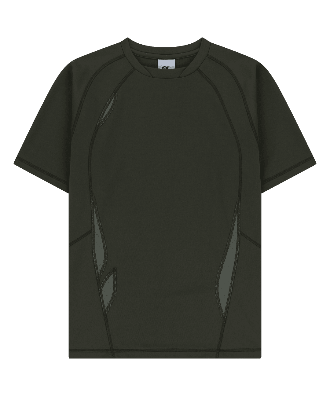 FLOWING PANEL T-SHIRT [MUD KHAKI]