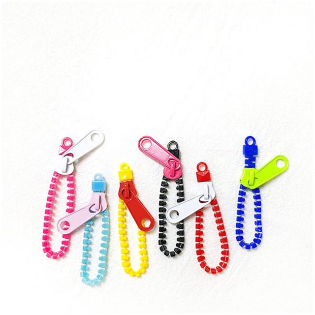 지퍼 키링 펜던트 열쇠고리 부자재