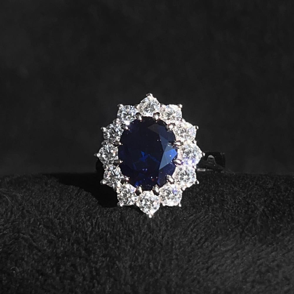 [위프레리] 실버 5A 로얄 사파이어 링, Silver 5A Royal Sapphire Ring