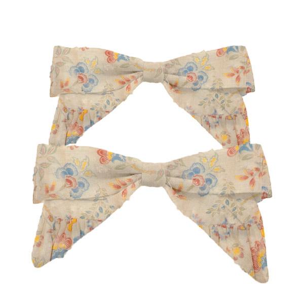 SS24 2차[라리키즈] SPRING DISTY PRINT 리본 세트-LK24KSBOW0018MUL