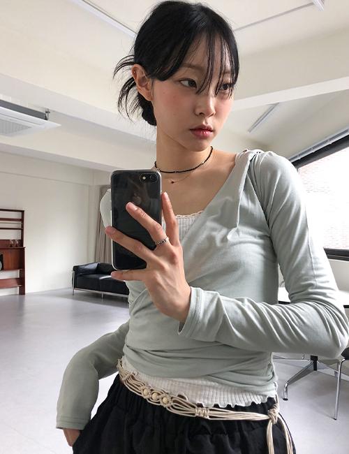 hood wrap tee