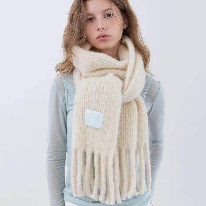 팔레트 니트 머플러 (butter)