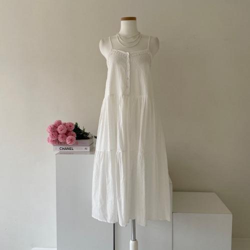 두, (레이어드 나시 끈 원피스, 끈조절O)퓨어 끈나시 원피스(청순 러블리룩, 가디건이랑 레이어드 찰떡!!) (2컬러)