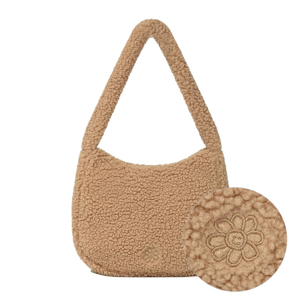 우먼스 플로리 플리스 호보백 베이지