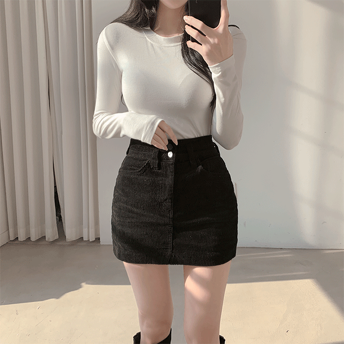 모덴 골덴 치마 바지 -3 color