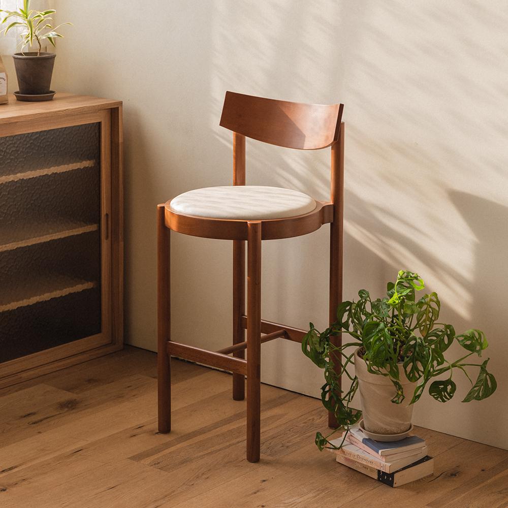 타르트 홈바 아일랜드 식탁의자 브라운월넛