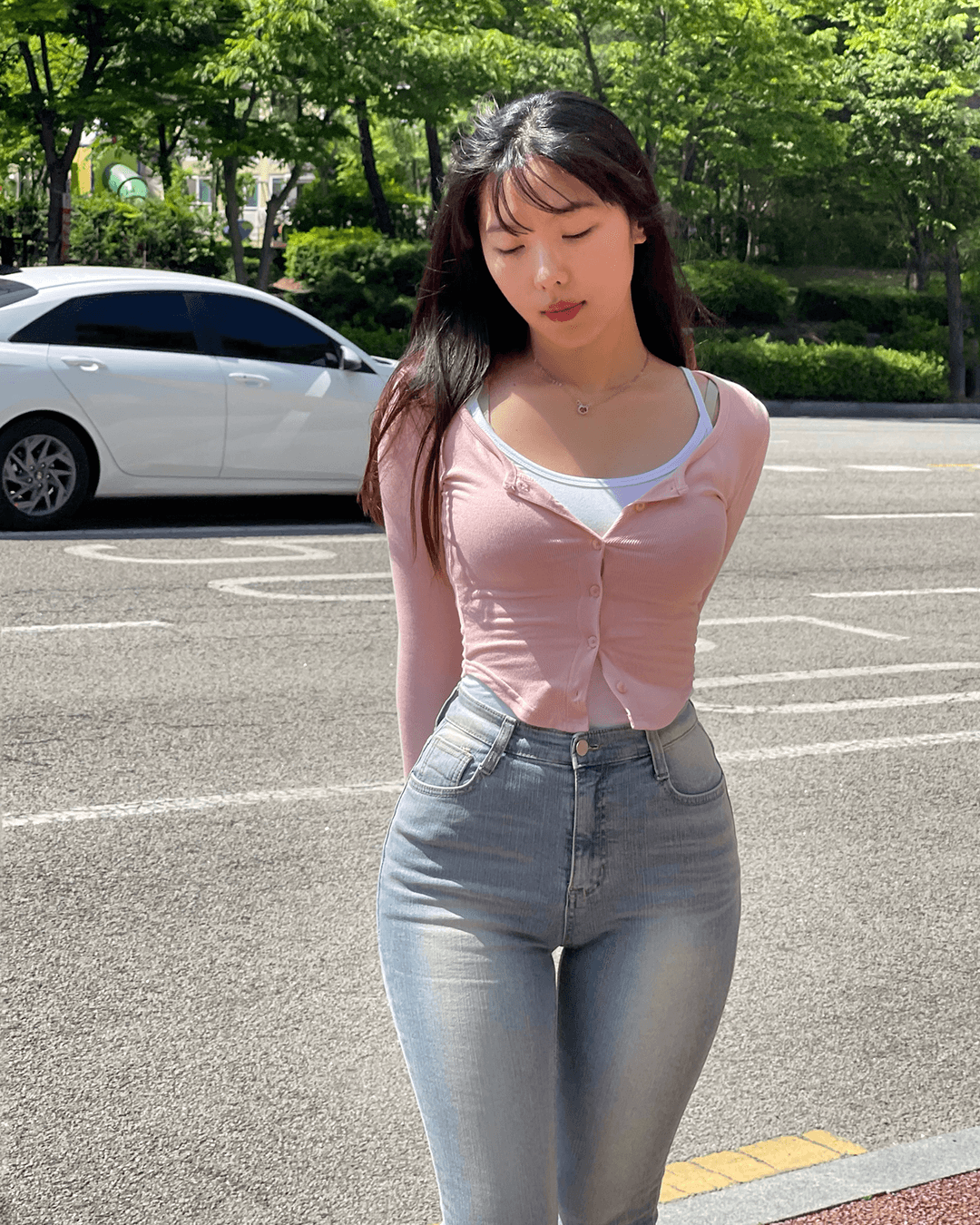 [4컬러/허리잘록핏] 포인티 커브 가디건