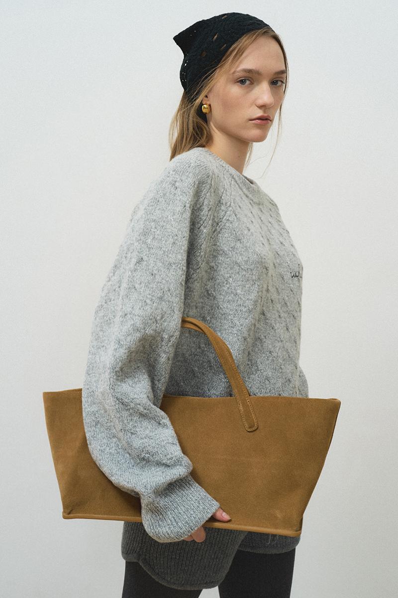 Suede bag Beige