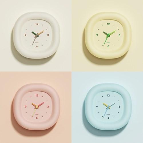 [무아스] 마시멜로 미니 무소음 시계 탁상시계 벽시계 4colors